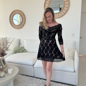 Free People lace black dress